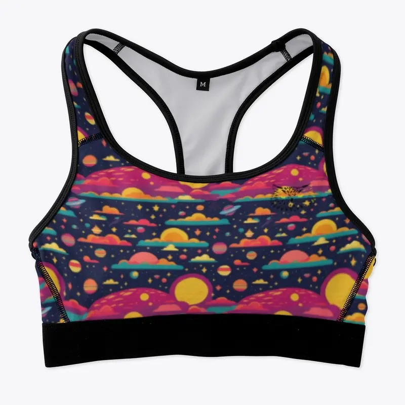 All-Over Print Sports Bra