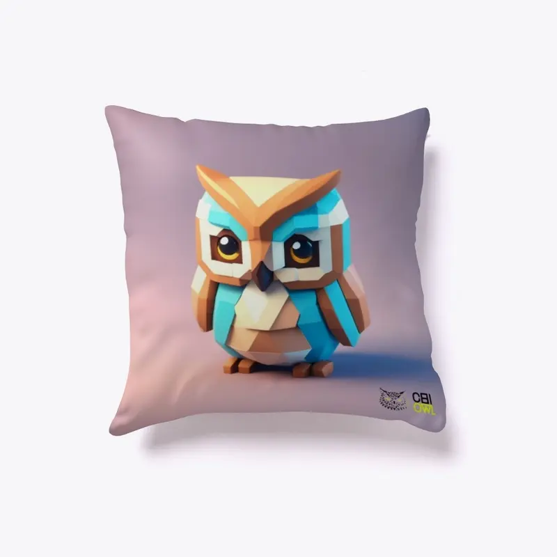 8Bit Owl Pillow