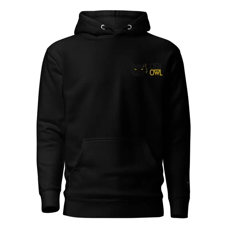 Chi-Owl Embroidered Soft-Wash Hoodie