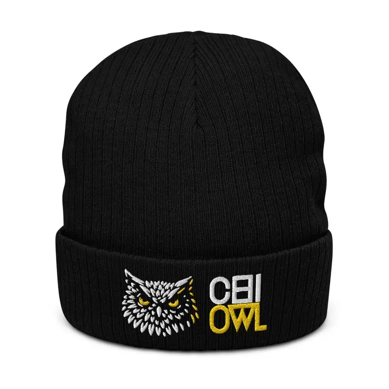 Chi-Owl |Ribbed Knit Beanie