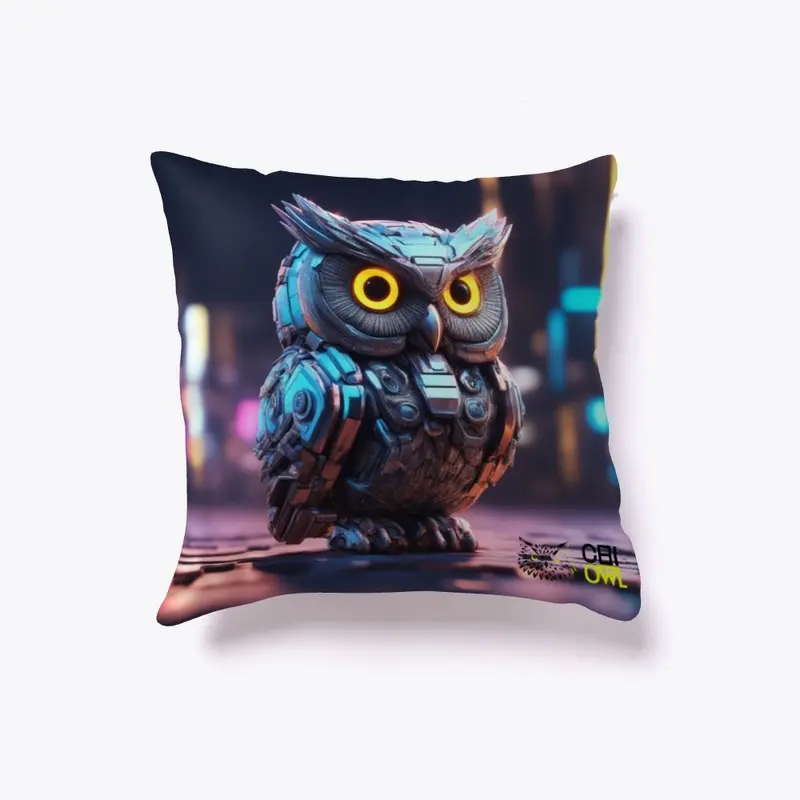 Robo Owl Pillow 